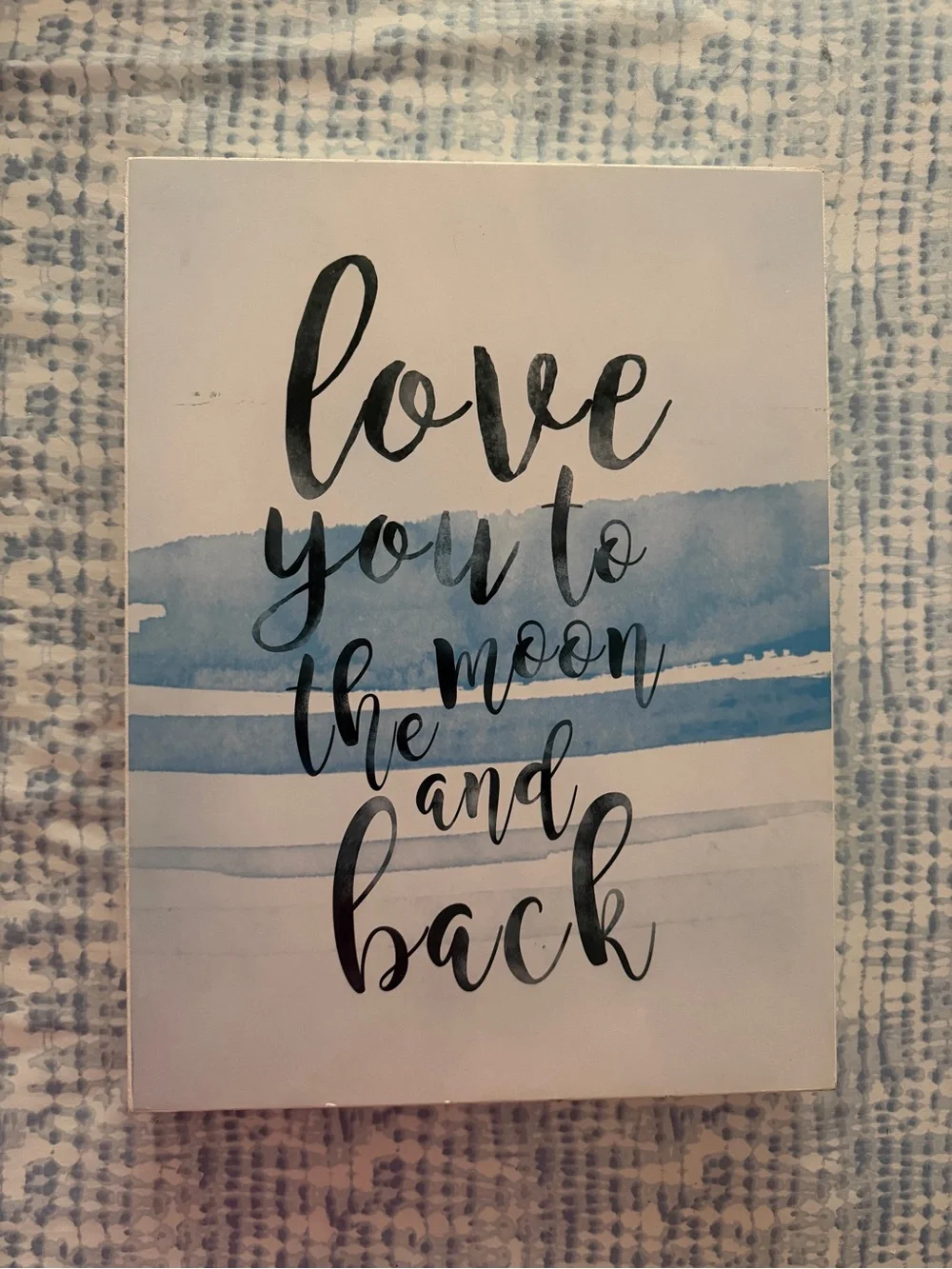 Love You to the Moon and Back Wall Art 8x10